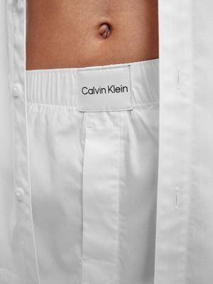 shorts de pijama - pure cotton white de mujer calvin klein