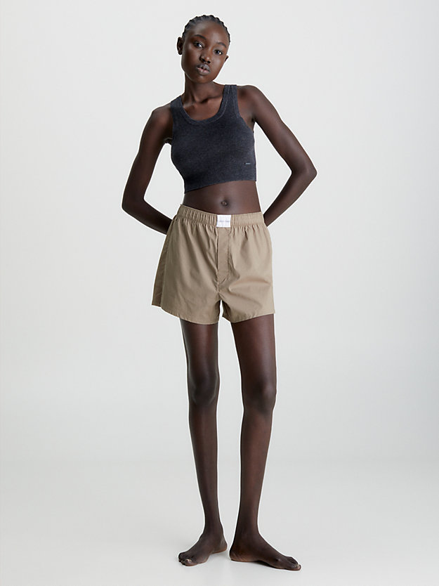 NATURAL GRAY Pyjama Shorts - Pure Cotton for women CALVIN KLEIN