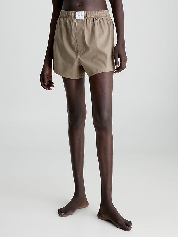 NATURAL GRAY Pyjama Shorts - Pure Cotton for women CALVIN KLEIN
