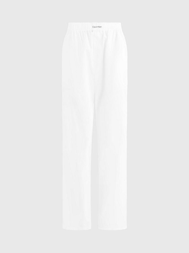 WHITE Pantalon de pyjama - Pure Cotton for femmes CALVIN KLEIN