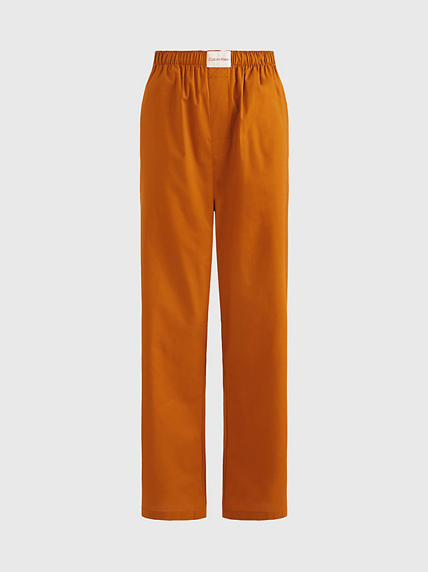 CARAMEL BROWN Pantalon de pyjama - Pure Cotton for femmes CALVIN KLEIN