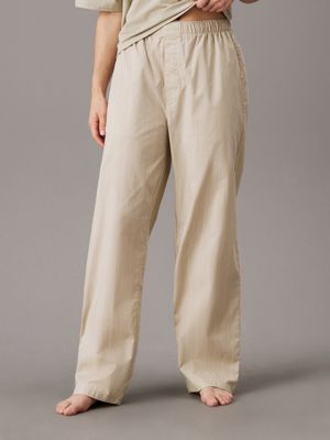 green pyjama-hose - pure cotton für damen - calvin klein