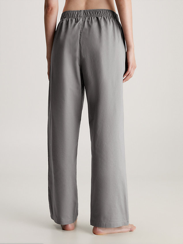 pantalón de pijama - pure cotton grey de mujer calvin klein
