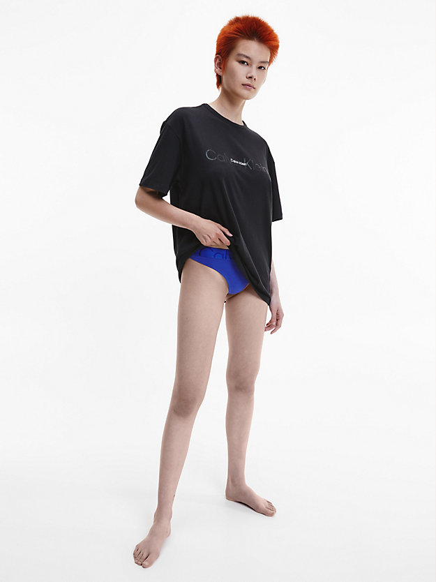 BLACK Top od piżamy - Embossed Icon dla Kobiety CALVIN KLEIN