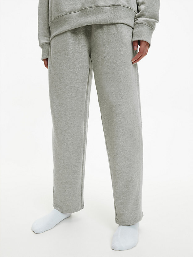 GREY HEATHER Pyjama Pants - Embossed Icon for women CALVIN KLEIN