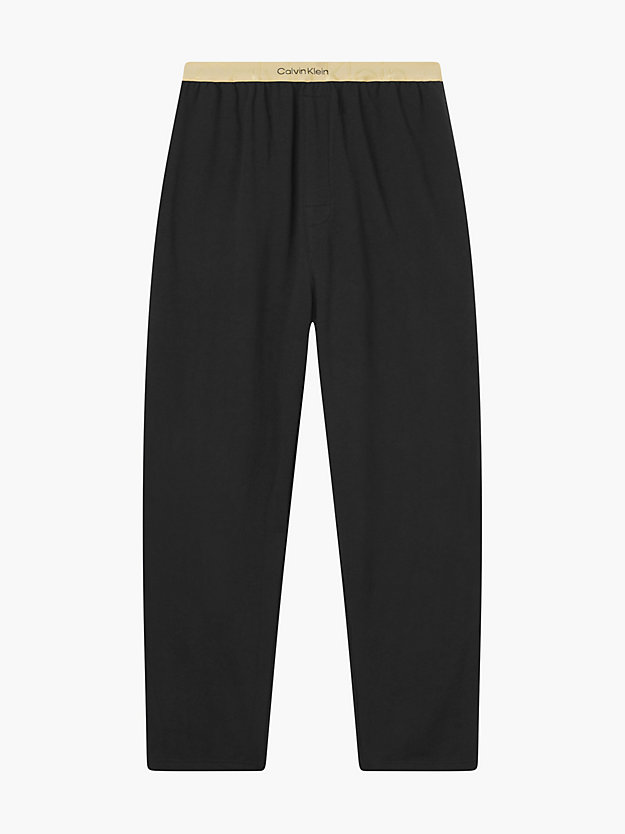 BLACK W. OLD GOLD LOGO Pyjama-Hose – Embossed Icon für Damen CALVIN KLEIN