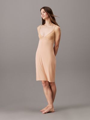 pink night dress - minimalist for women calvin klein