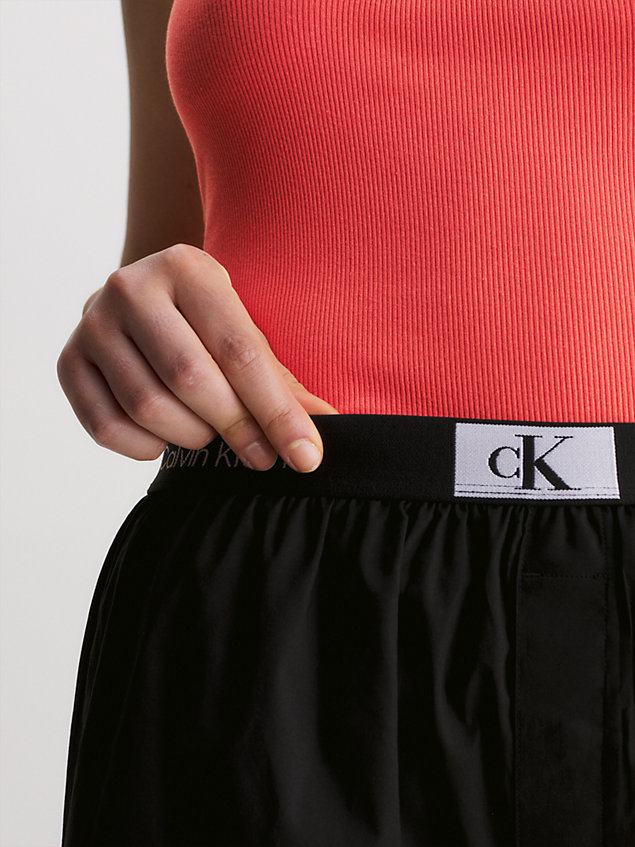 black shorts pyjama set - ck96 for women calvin klein