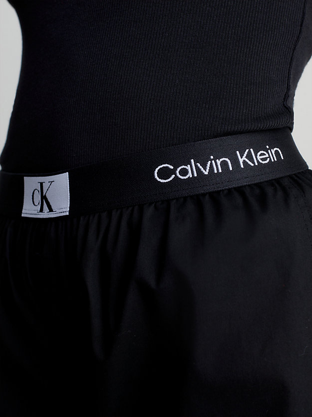 black/black shorts pyjama set - ck96 for women calvin klein