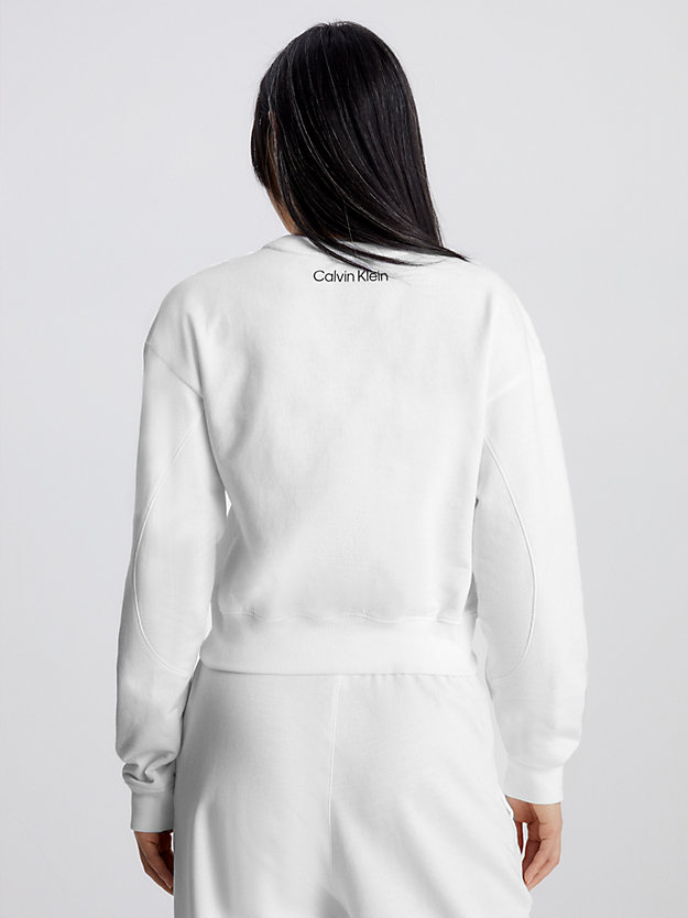 white lounge-sweatshirt - ck96 für damen - calvin klein