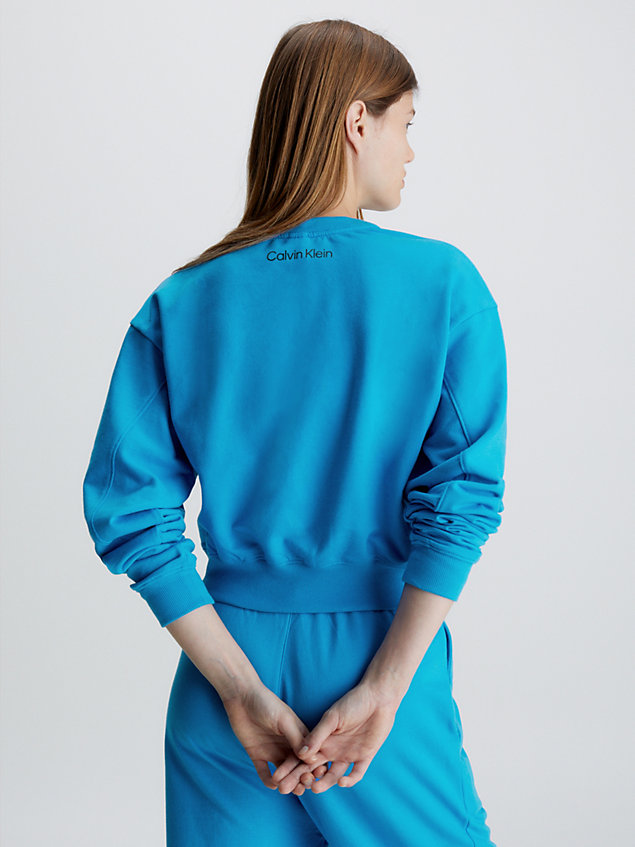 blue lounge sweatshirt - ck96 voor dames - calvin klein