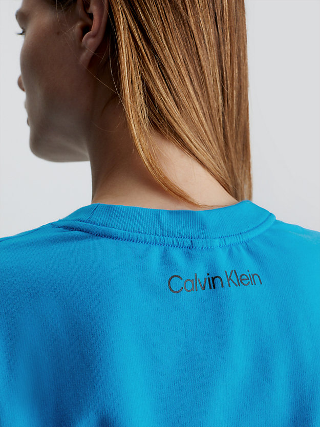 brilliant blue lounge sweatshirt - ck96 for women calvin klein