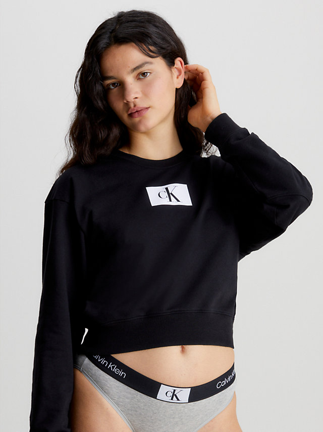 Black Lounge Sweatshirt - Ck96 undefined women Calvin Klein