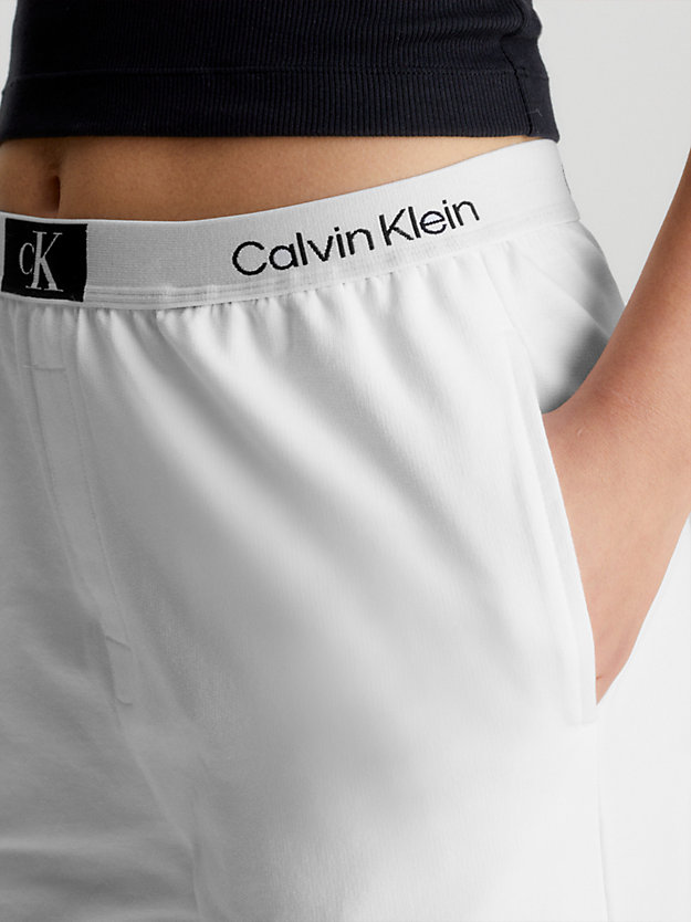 pantalon de jogging d’intérieur - ck96 white pour femmes calvin klein