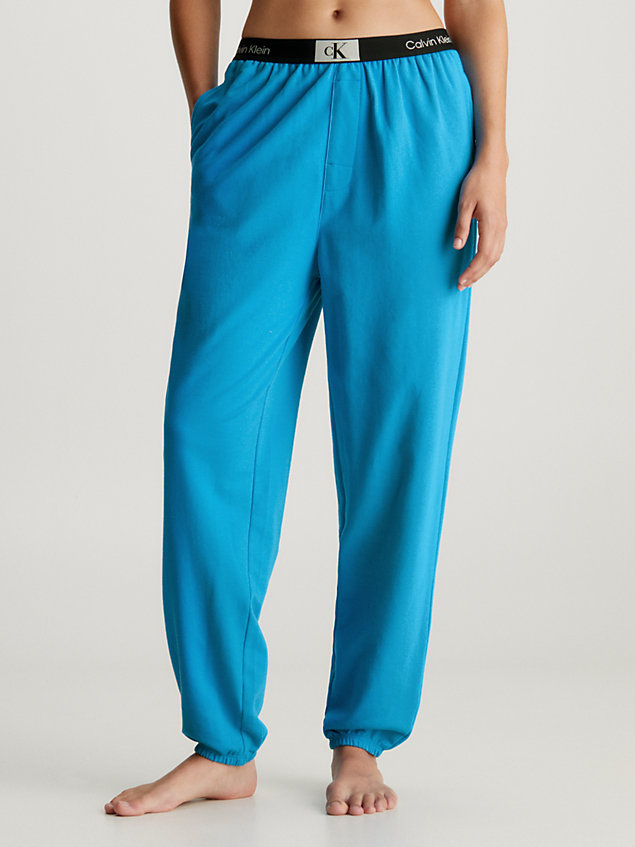 pantalon de jogging d’intérieur - ck96 blue pour femmes calvin klein