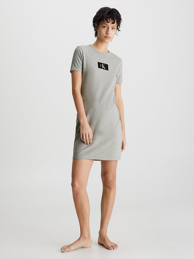 Grey Heather Night Dress - Ck96 undefined women Calvin Klein