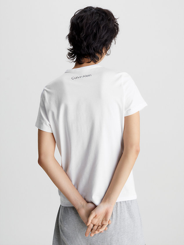 white lounge t-shirt - ck96 for women calvin klein
