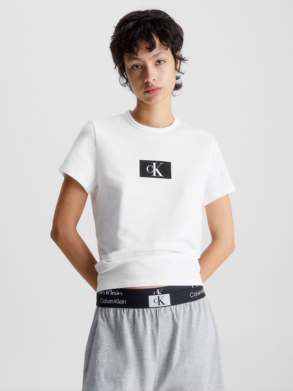 WHITE Lounge T-Shirt - Ck96 undefined dames Calvin Klein