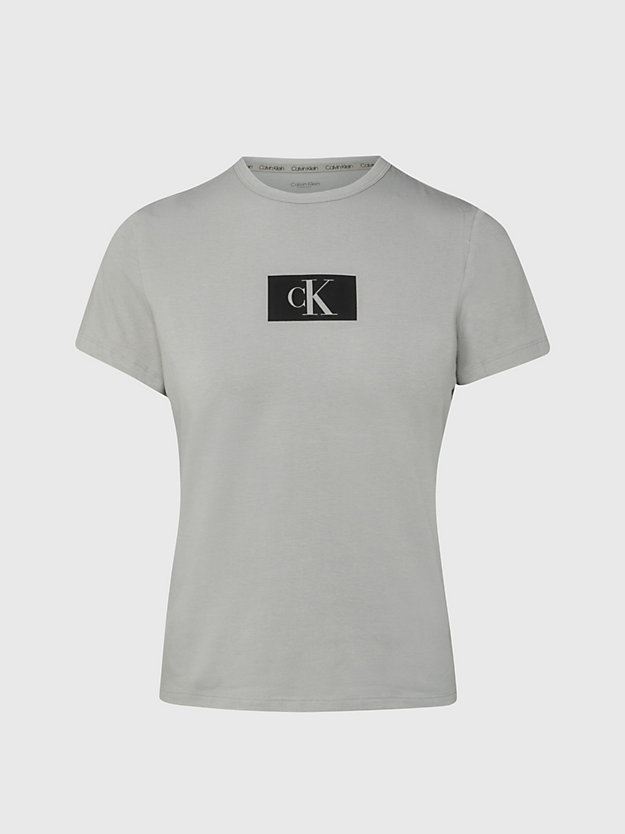 grey heather lounge t-shirt - ck96 for women calvin klein