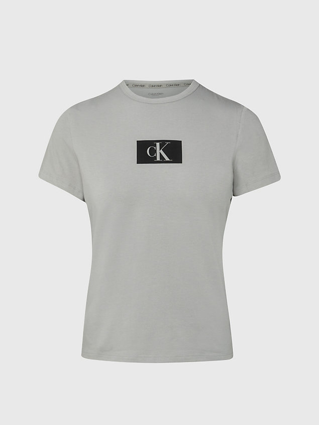 grey lounge t-shirt - ck96 for women calvin klein
