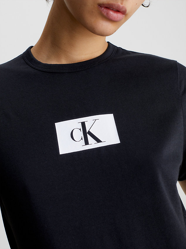 black lounge t-shirt - ck96 for women calvin klein