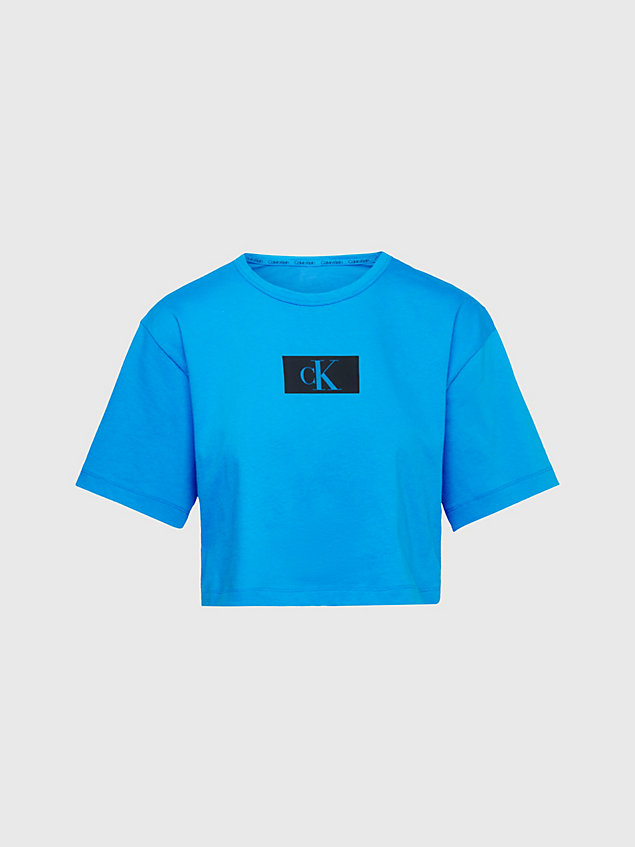 blue lounge t-shirt - ck96 voor dames - calvin klein