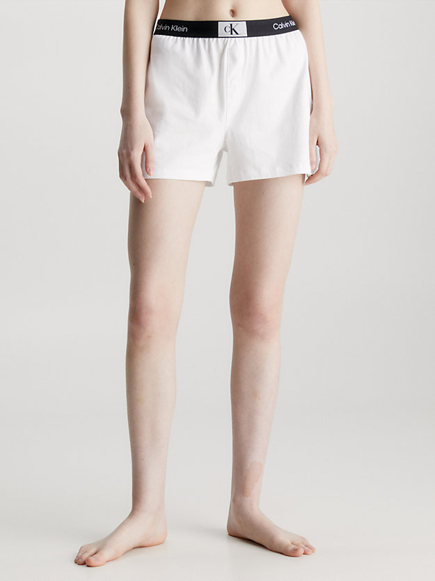WHITE Shorts de pijama -CK96 de hombre CALVIN KLEIN