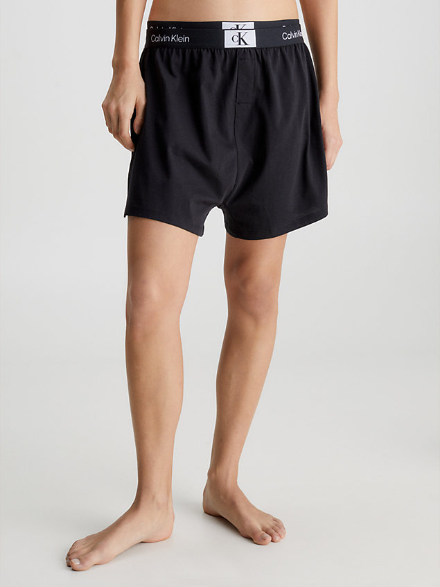 shorts de pijama -ck96 black de mujer calvin klein
