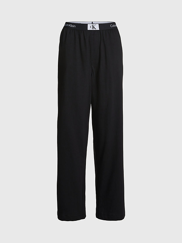 pantaloni pigiama - ck96 black da donna calvin klein
