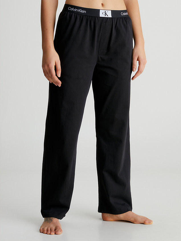 black spodnie od piżamy - ck96 dla kobiety - calvin klein