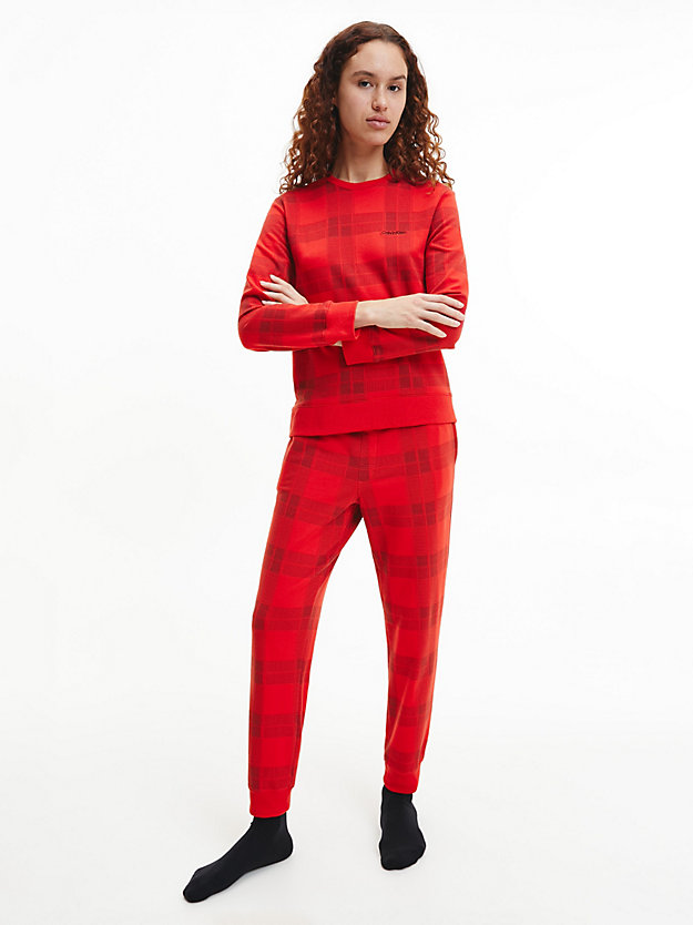 TEXTURED PLAID_EXACT Pyjama-Hose – Modern Cotton für Damen CALVIN KLEIN