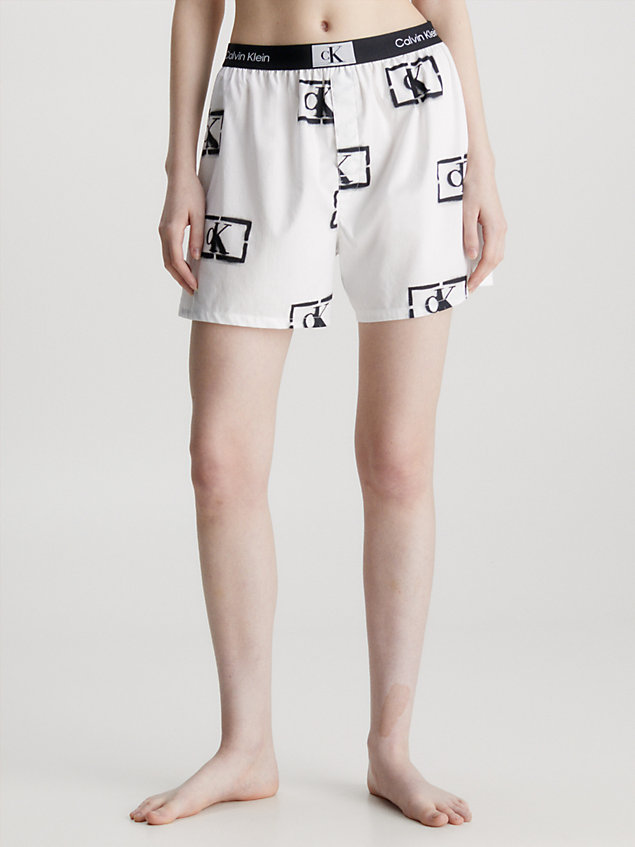 bas de pyjama - ck96 white pour femmes calvin klein