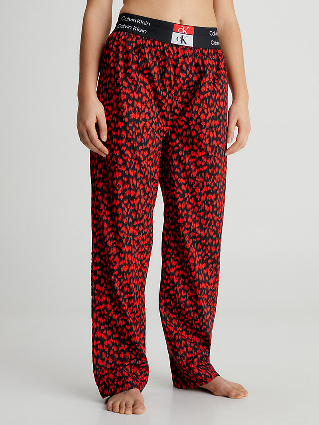 Blur Leopard/hazard Pyjama Pants - Ck96 undefined women Calvin Klein