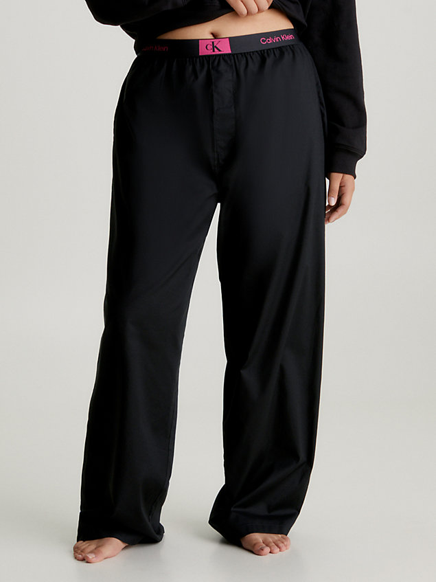pantaloni pigiama - ck96 black da donna calvin klein