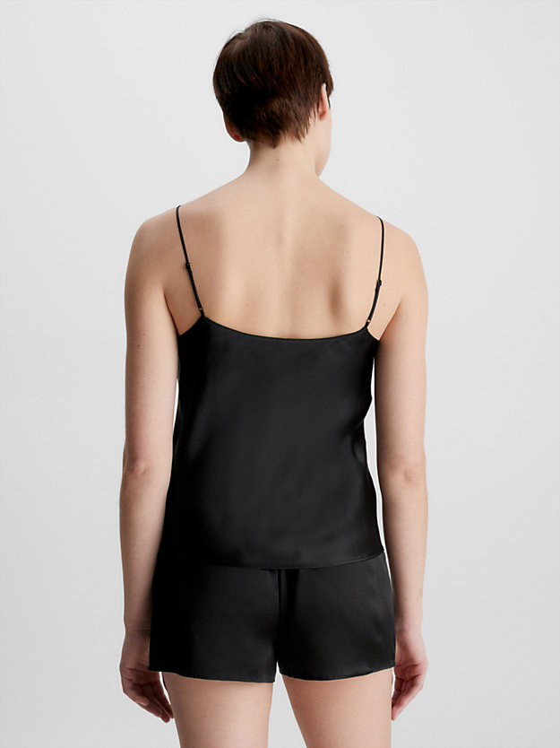 black silk camisole top for women calvin klein