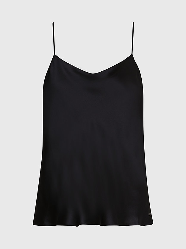 black silk camisole top for women calvin klein