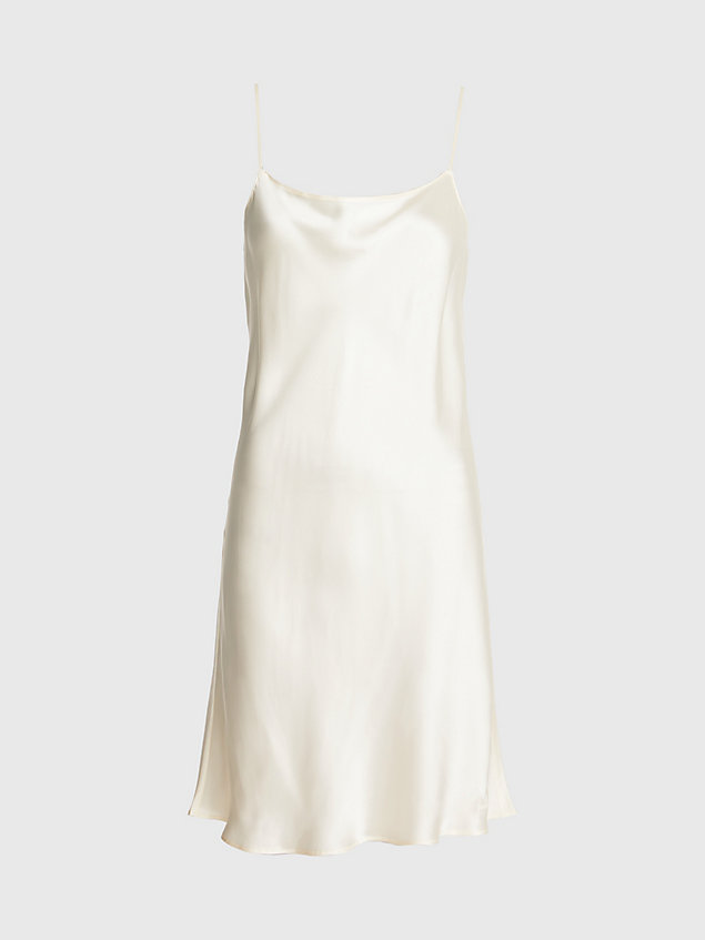 white silk night dress for women calvin klein