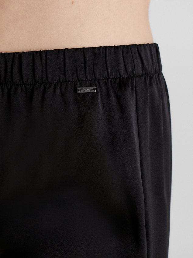black silk pyjama shorts for women calvin klein