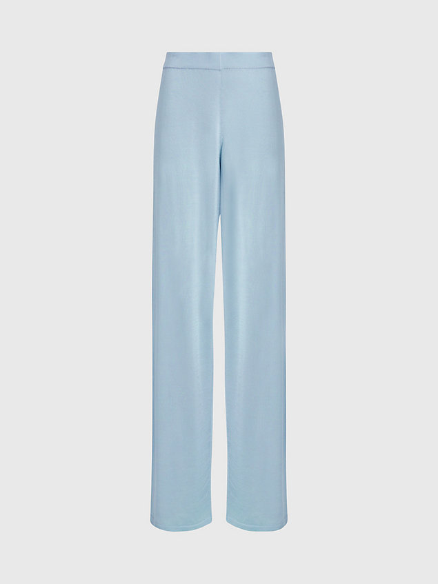 pantalon d'intérieur en maille fine blue pour femmes calvin klein