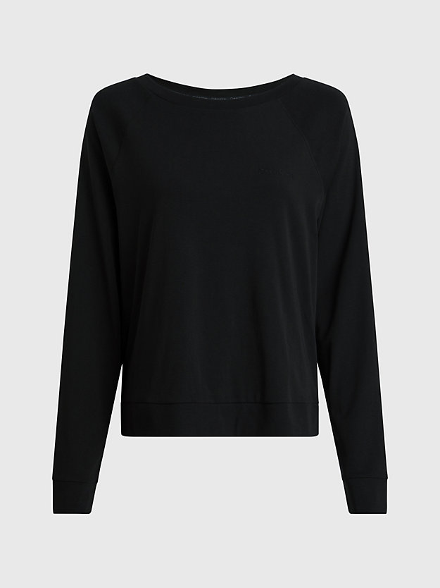 black lounge sweatshirt - intrinsic for women calvin klein
