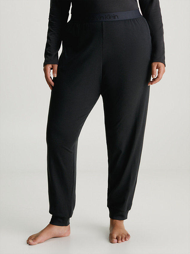 black spodnie dresowe po domu - intrinsic dla kobiety - calvin klein