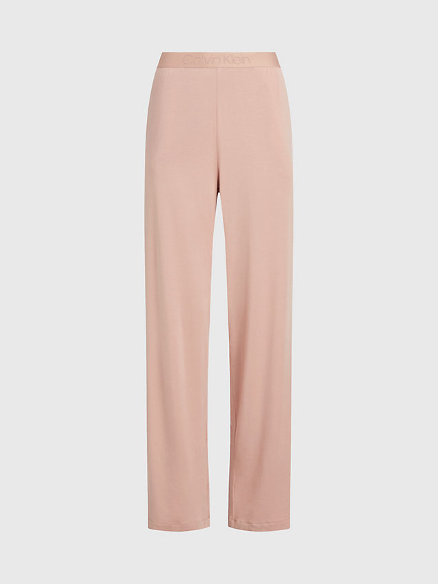beige spodnie od piżamy z miękkiego modalu - intrinsic dla kobiety - calvin klein