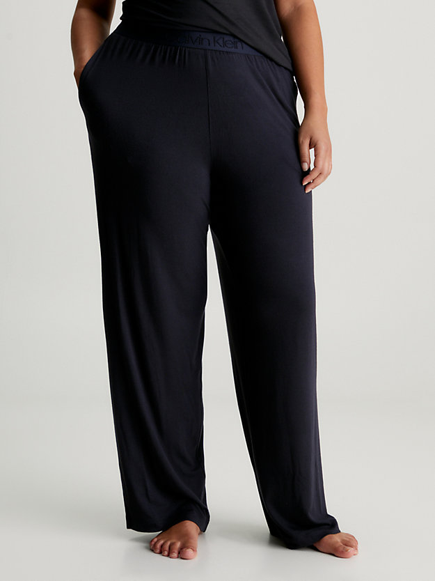 black soft modal pyjama pants - intrinsic for women calvin klein