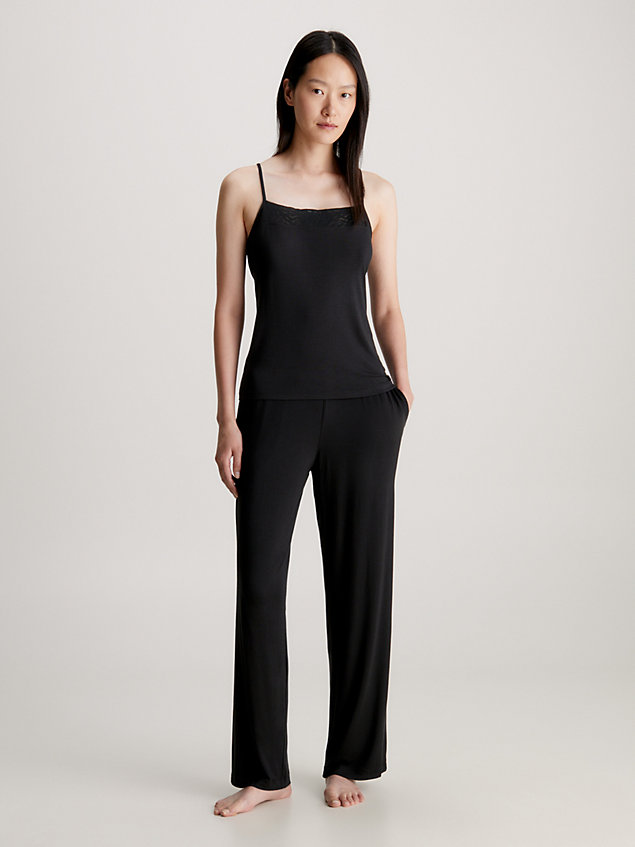black camisole-pyjama-top - intrinsic für damen - calvin klein