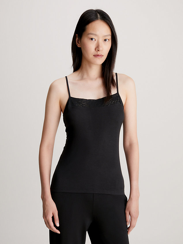 black camisole-pyjama-top - intrinsic für damen - calvin klein
