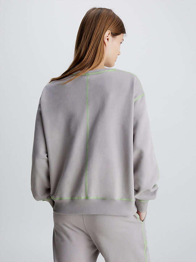 grey lounge sweatshirt - future shift for women calvin klein