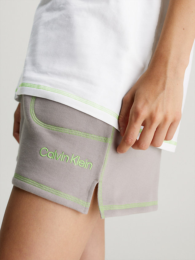 multi shorts-pyjama-set - future shift für damen - calvin klein