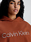 ginger bread/ copper coin stitching lounge-hoodie - future shift für damen - calvin klein