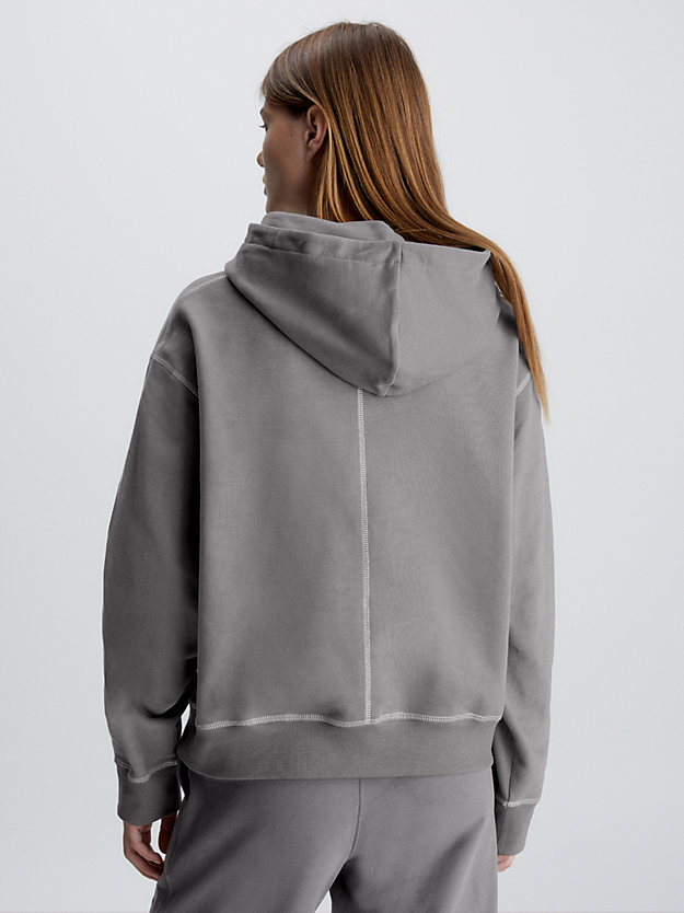 charcoal gray lounge hoodie - future shift for women calvin klein