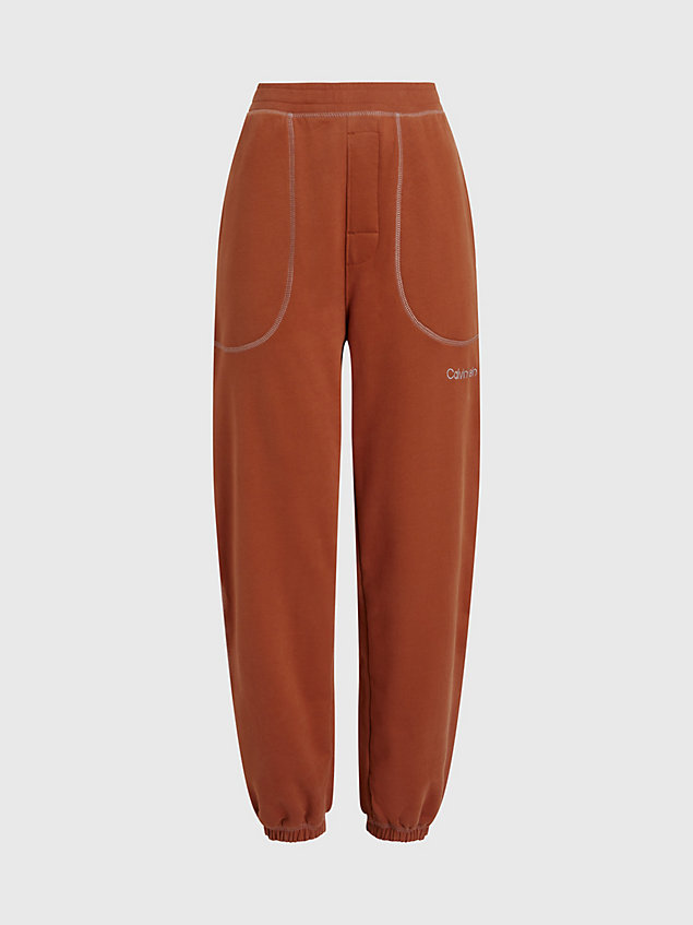 pantalon de jogging d'intérieur - future shift orange pour femmes calvin klein